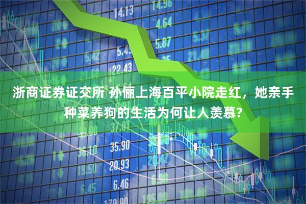 浙商证券证交所 孙俪上海百平小院走红，她亲手种菜养狗的生活为何让人羡慕?